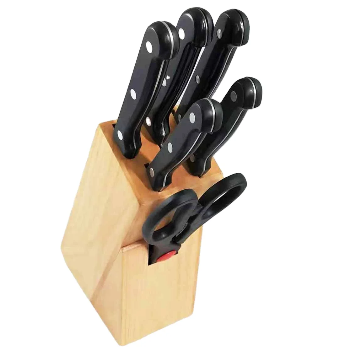 Professional Master Cooking Kitchen Knife Set With Wooden Block Stainless Steel Knife Set