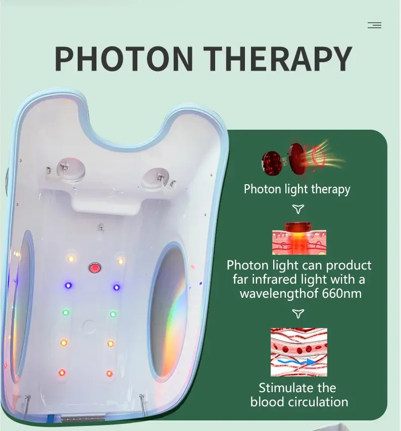 Steam Herbal Hydro Massage Physical PEMF Therapy Beauty Sitting Ozone Far Infrared Sauna Spa Cabin