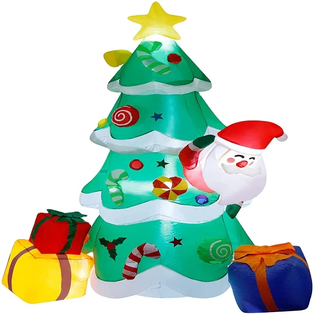 Good Quality New Year PVC Advertising Tall for Decoration Portable 1M 2M 3M 4M  Giant Inflatable Christmas Tree