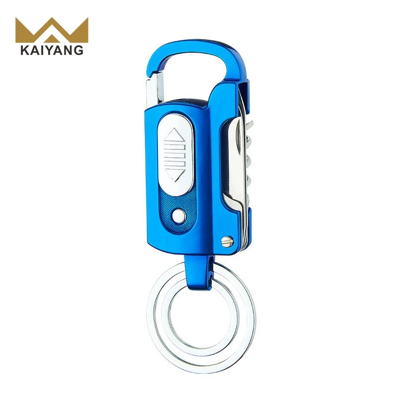 KY Usb Lighter Keychain Wine Opener Knife Flashlight Windproof Metal Electric Lighters Smoking Accessories