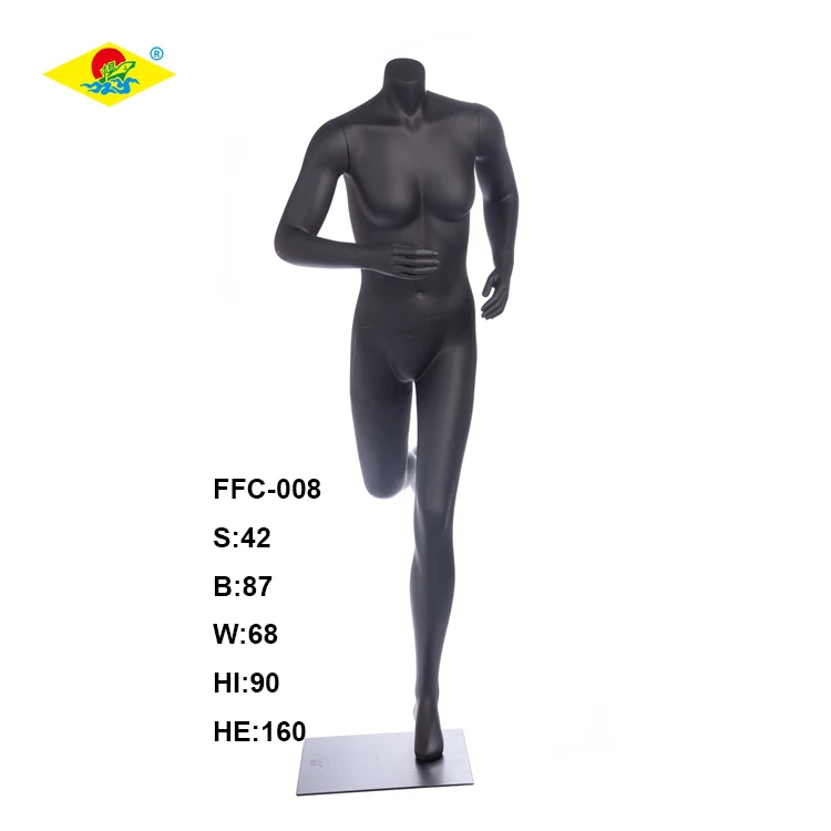 
Полноразмерный женский манекен для бега из стекловолокна 