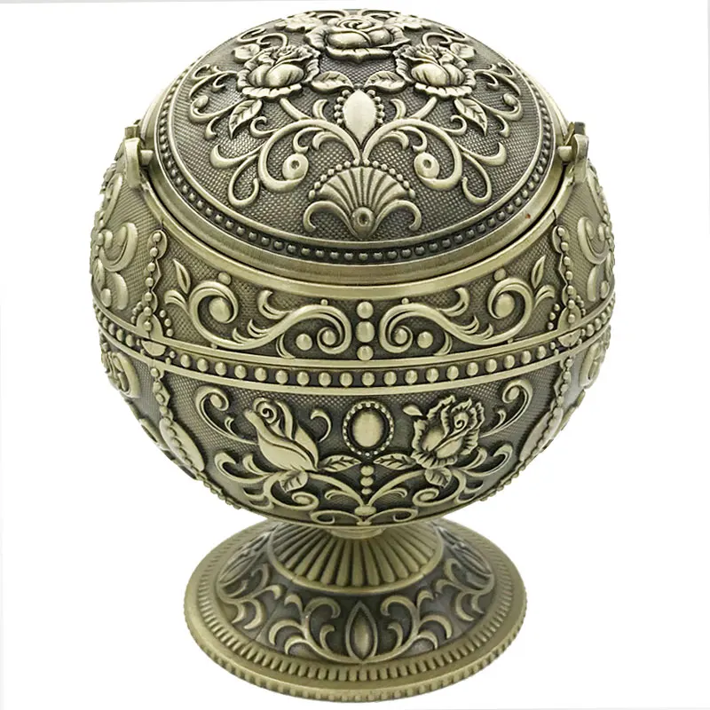 
Lovisle Tech Earth Ball Ash Tray Russia Design Decorative Fashion Metal Tray 