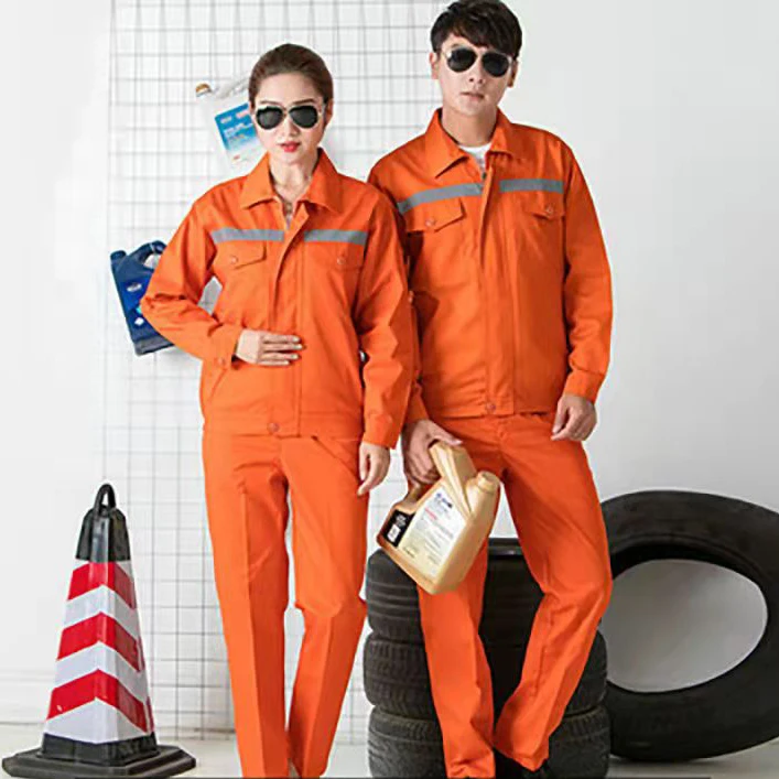 Custom industrial factory worker welding work suit mechanic worker uniform