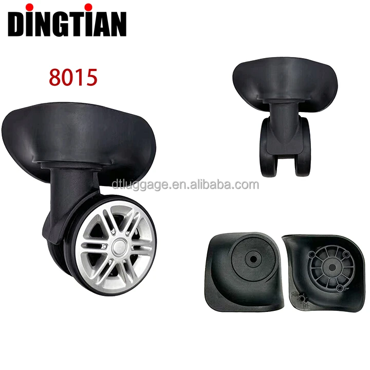 Factory Wholesales Parts Replacement 4*360 Black Degree Wheels Durable suitcase Accessories