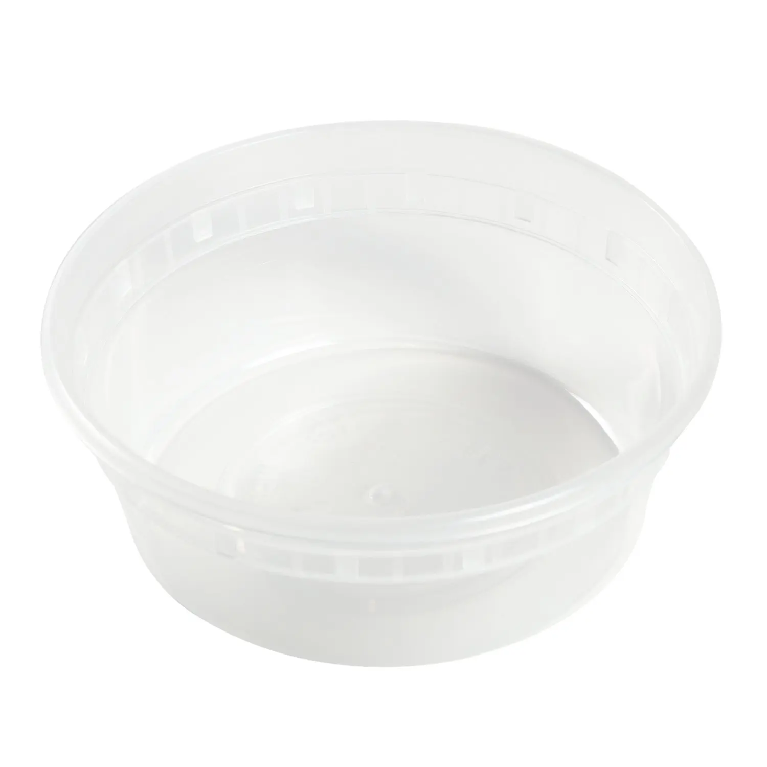 8oz deli container clear plastic round cups takeout disposable food container