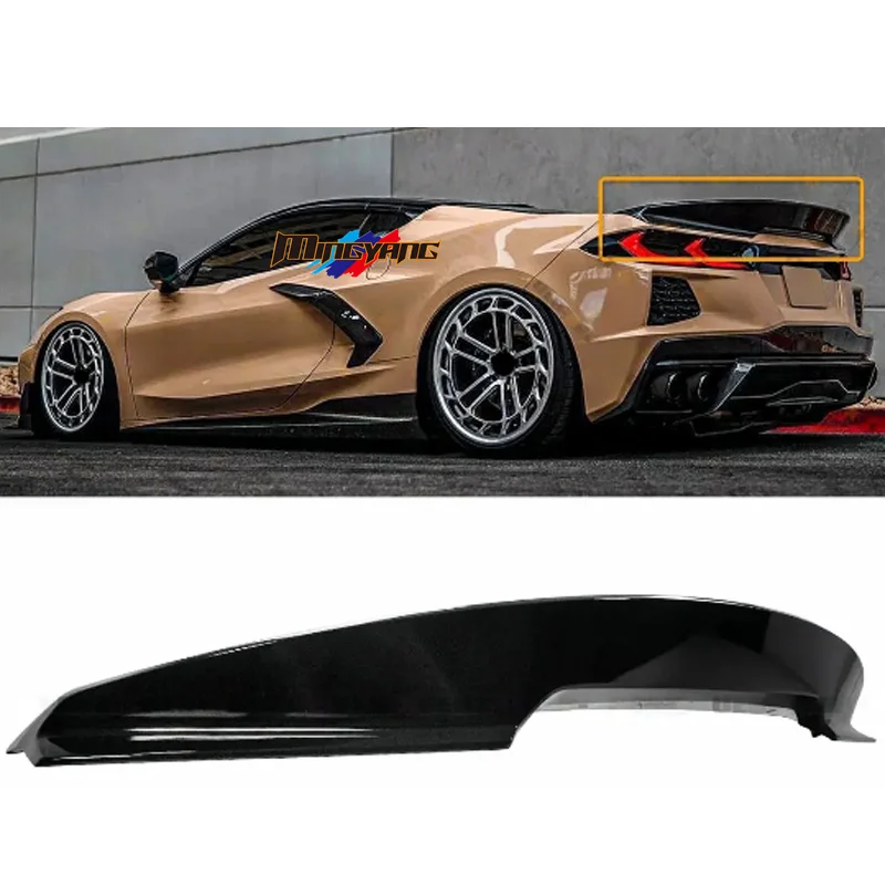 ABS plastic Glossy Black Matte Black 2024 car spoiler roof rear wing car accessories for Chevrolet corvette C8 Z51 20-25 spoiler
