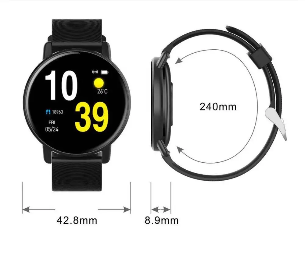 New Arrival!  H5 Smartwatch 2019 Waterproof Multi-function sport Smart Watch for IOS and Android