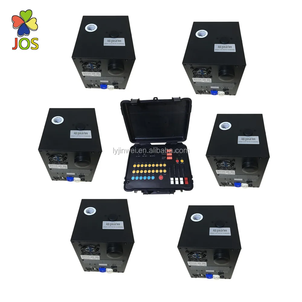 6  piece 600W DMX 512 operation panel  cold fountain fireworks machine for events and party