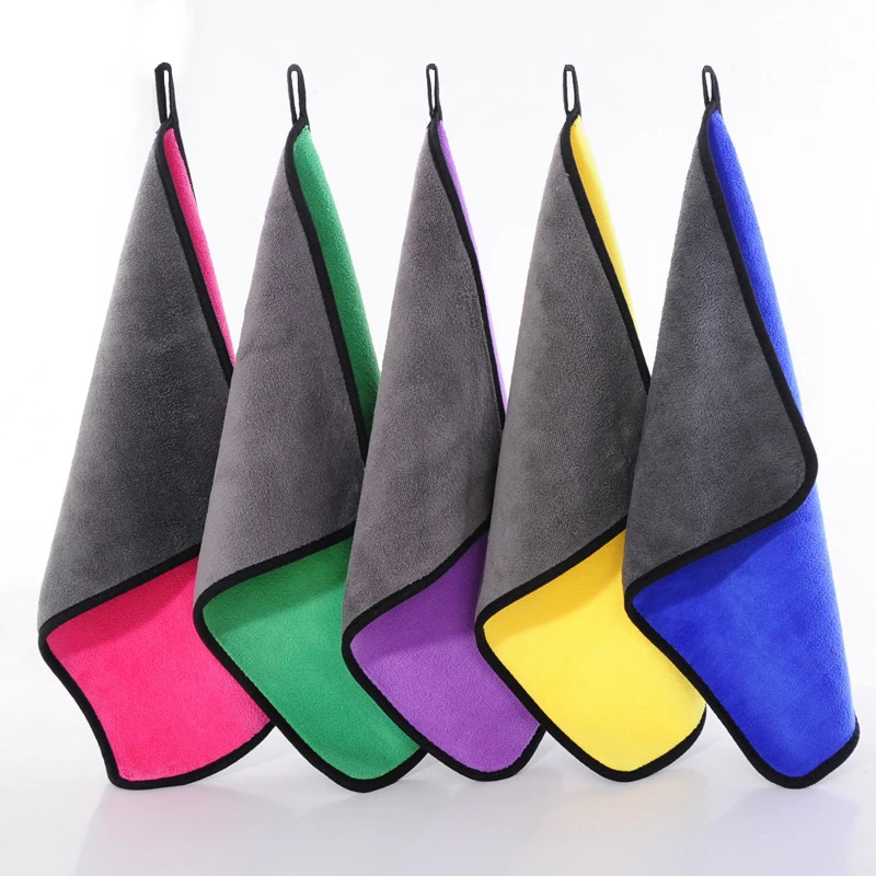 High Quality 30X40cm Car Wash Clean Drying Wasing Towel Coral Fleece Towel
