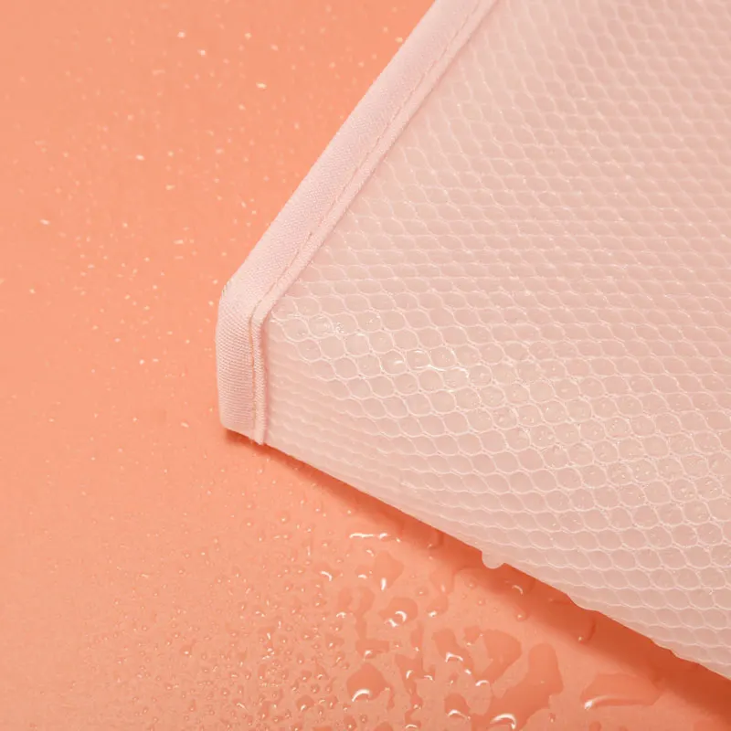 Custom Wholesale Transparent Small Private Label Plastic Eva Pink Clear Mesh Makeup Travel Toiletry Cosmetic Pouch Bag Sets