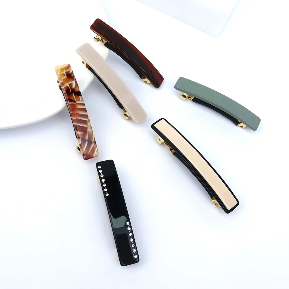2024 New High-Grade Acetate Hairpin and Elegant Barrettes Factory Wholesale for Women Ladies Hair Styling Decorative Feature