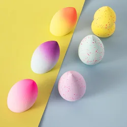 Buy Wholesale China Private Label Laser Logo Gradient Egg Drop Shaped Beauty Blending Makeup Sponge Puff