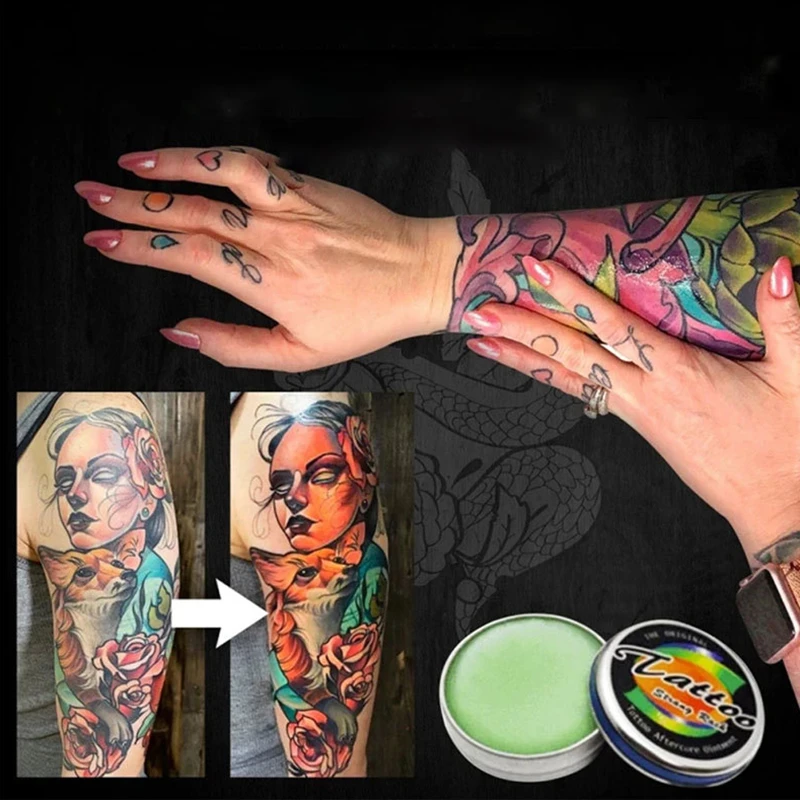 Wholesale Tattoo Repair Balm Aftercare Cream After Care Anti Scar STRONG ROCK Skin Healing Supplies Classic Iron Box
