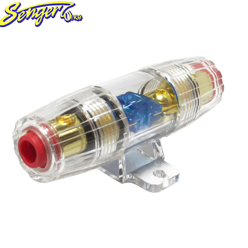 New Model Car Stereo 60A Tall Mini Blue Piece Car Accessories fuse holder box fuse holder car audio 4/8GA1IN1Out