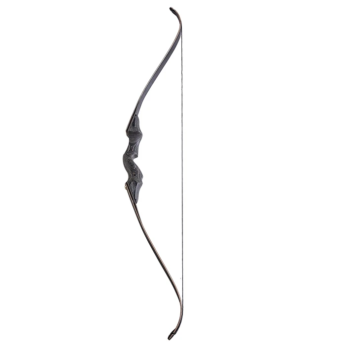 Best selling black hunter hunting wooden riser recurve bow