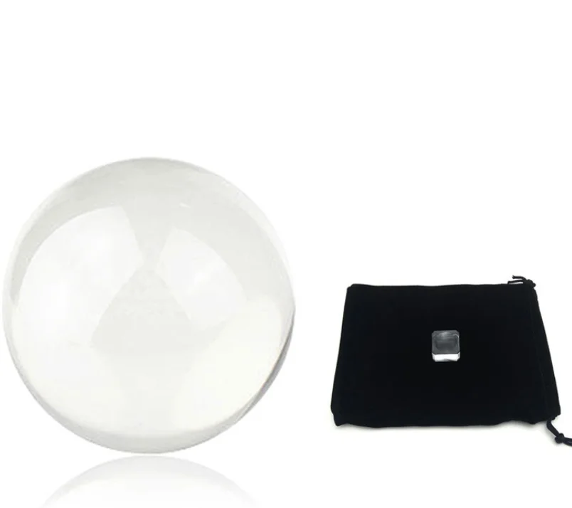 Crystal Ultra Clear Acrylic Ball Manipulation Contact Juggling Magic Tricks  juggling club ball