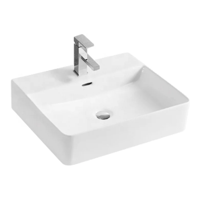 ANBI Ceramic Rectangular Washing Basin Mold Wall Hung Washbasin Bathroom Sinks