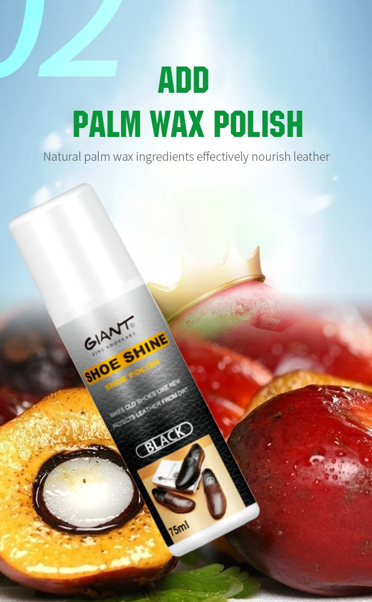 OEM Customizable Long-Lasting Liquid Shoe Polish Rich Carnauba Wax Offers Bright Shine Smooth Leather Treatment Shoe Care