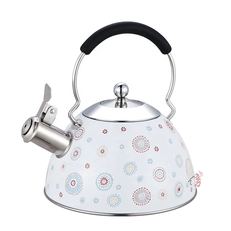 Realwin нержавеющая сталь плита чай чайник для воды не содержащая BPA с силиконовой ручкой со свистком залить кофейник
