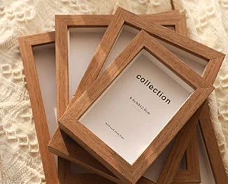 Factory Wholesale Customize Size A2 A3 A4 Eco Friendly Solid Wood Photo Frame Photo Picture Art Wall Solid Wood Frame