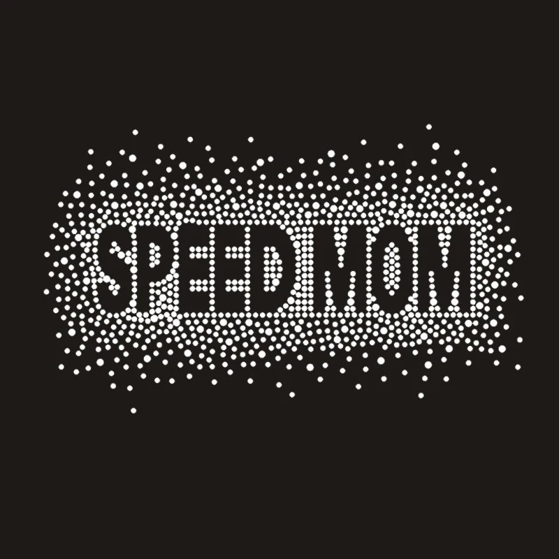 custom iron on sports team logo figure skating speed mom rhinestone transfer for shirts and hoodies