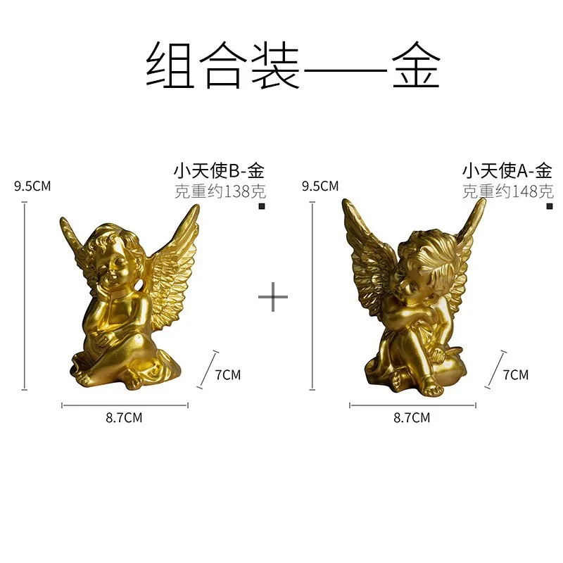 Креативный дом минималистский смолы ремесла милый маленький ангел орнаменты