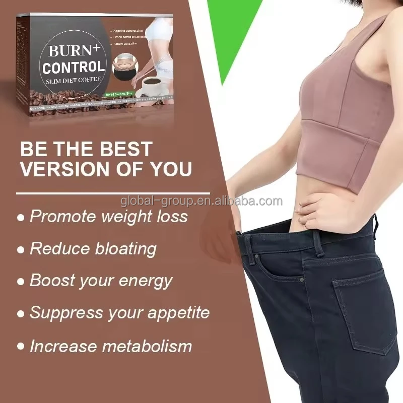Hot selling coffee powder Detox Flat Tummy belly Keto Energy slim diet coffee