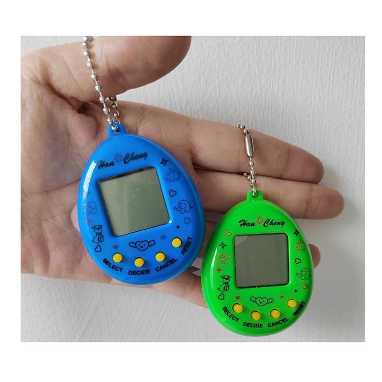 Luxury High Quality Peach Heart Transparent Electronic Nurturing Pet Machine Interactive Mini Virtual Pet Game Machine