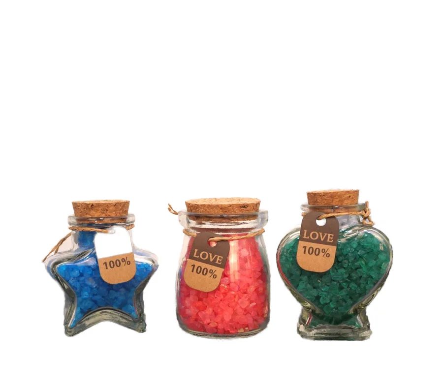 Оптовая продажа оригинальный дизайн розовая хималайская соль для ванны очищенный скраб натуральные минеральные ингредиенты ароматические фруктовые ломтики по желанию