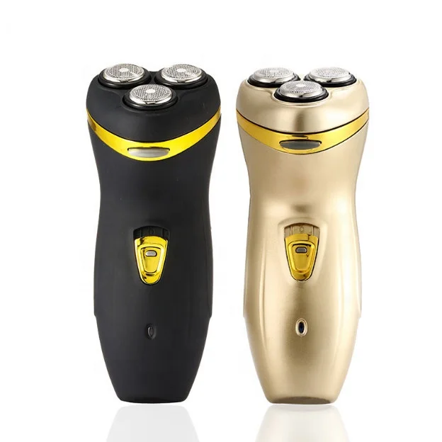 
Lingke ES178 Tuhao Gold Three-Blade Razor Electric Rechargeable Razo 