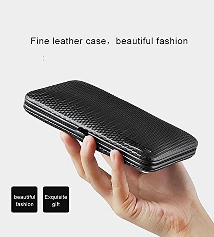 
2020 New Arrivals Nails Manicure Pedicure Set 16pcs Manicure Set Stainless Steel Grooming Kit for Men 