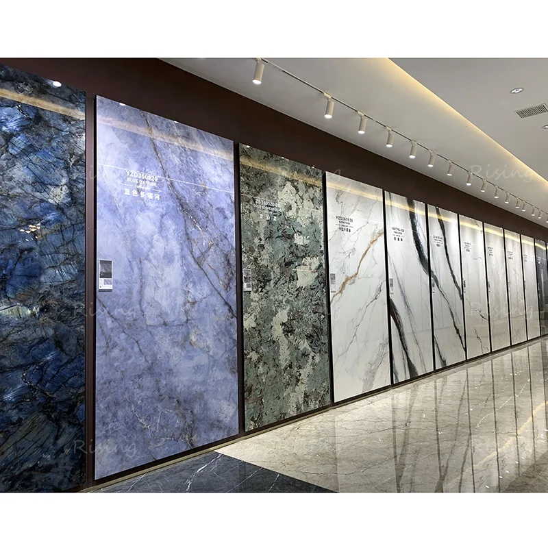 1600x3200x9 Mm Large Format Size Porcelain Slab Luxury Polished Glazed Marble Wall Tiles Sintered Stone