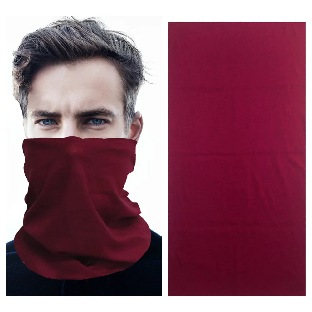 Customized logo Printing Buffs25*50Cm Headwear Multifunctional Seamless Face Mask Elastic Tubular bandana scarf