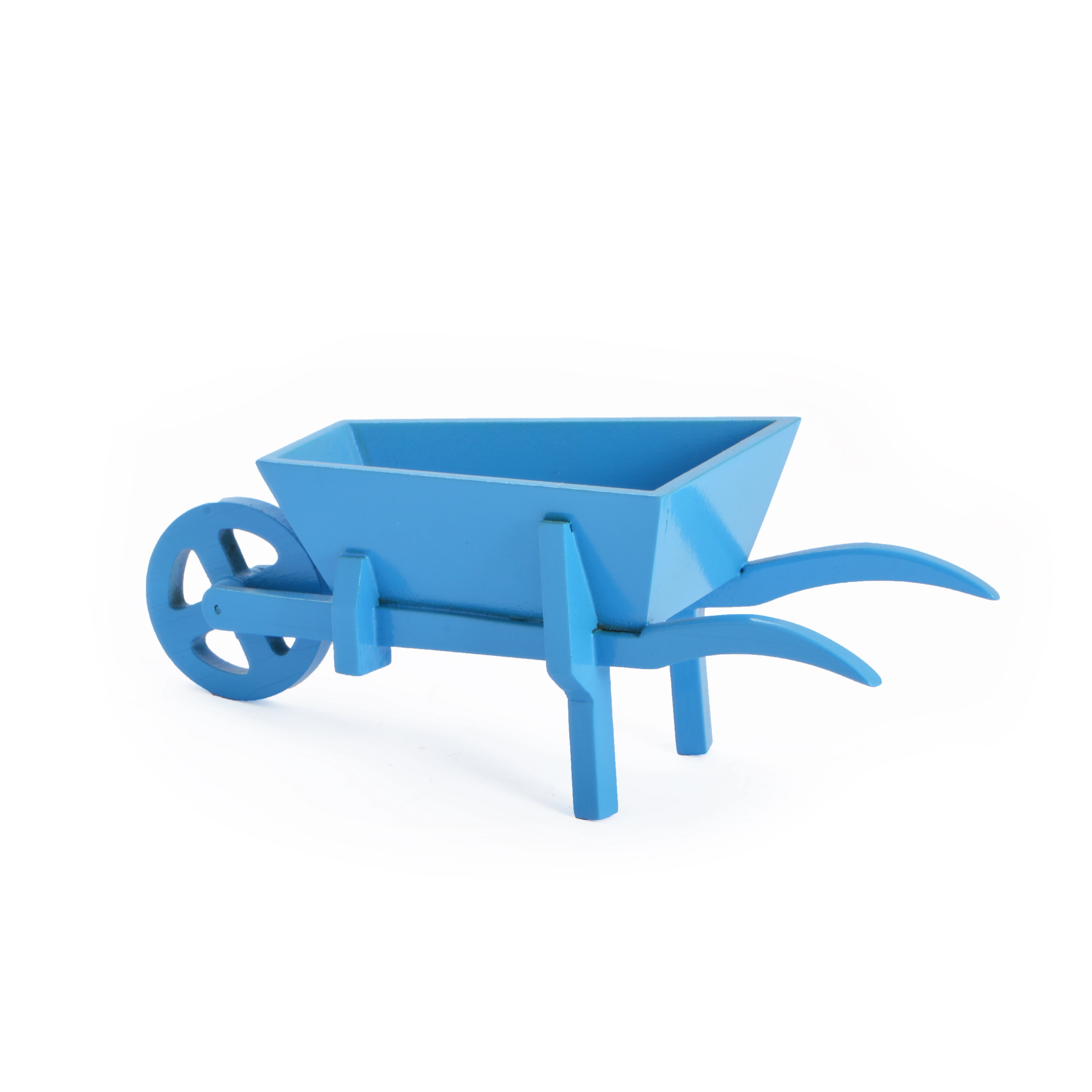 Doll House accessories 1:12 Wooden wheelbarrow Outdoor Garden Miniature Furniture Ornaments