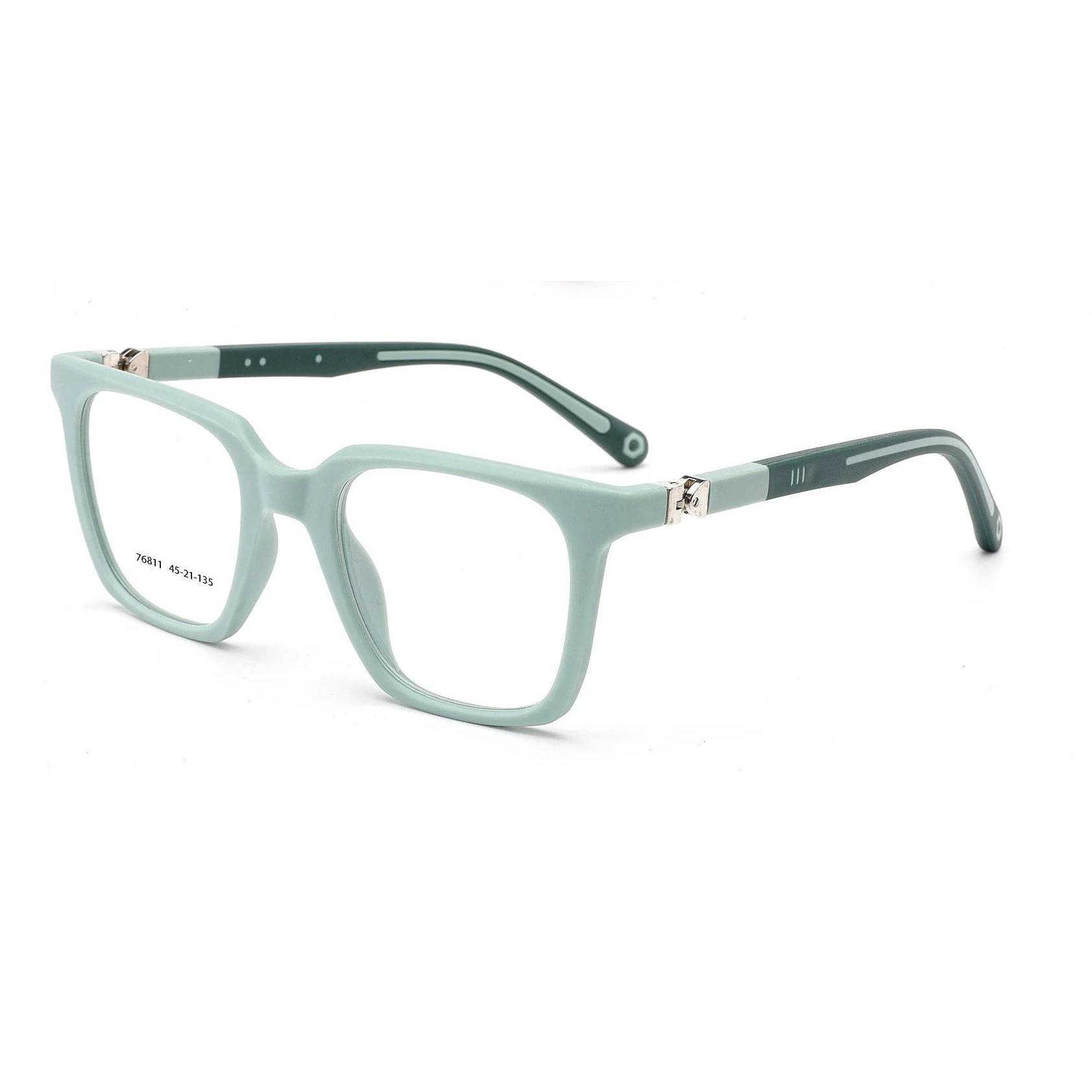 76811 Factory Outlet 360 Degree Colorful TR90 Kids Glasses Frame Teenager Square Optical Frame