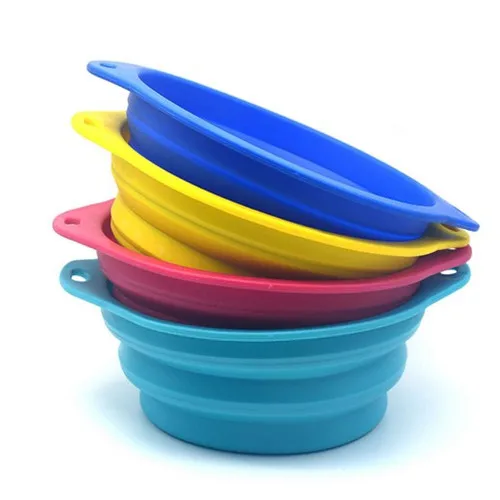 2022 2023 Silicone Bowl Foldable Camping Bowl Folding Collapsible Water Bowl