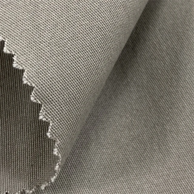 
98%cotton 2%spandex reactive solid woven organic cotton twill fabric 