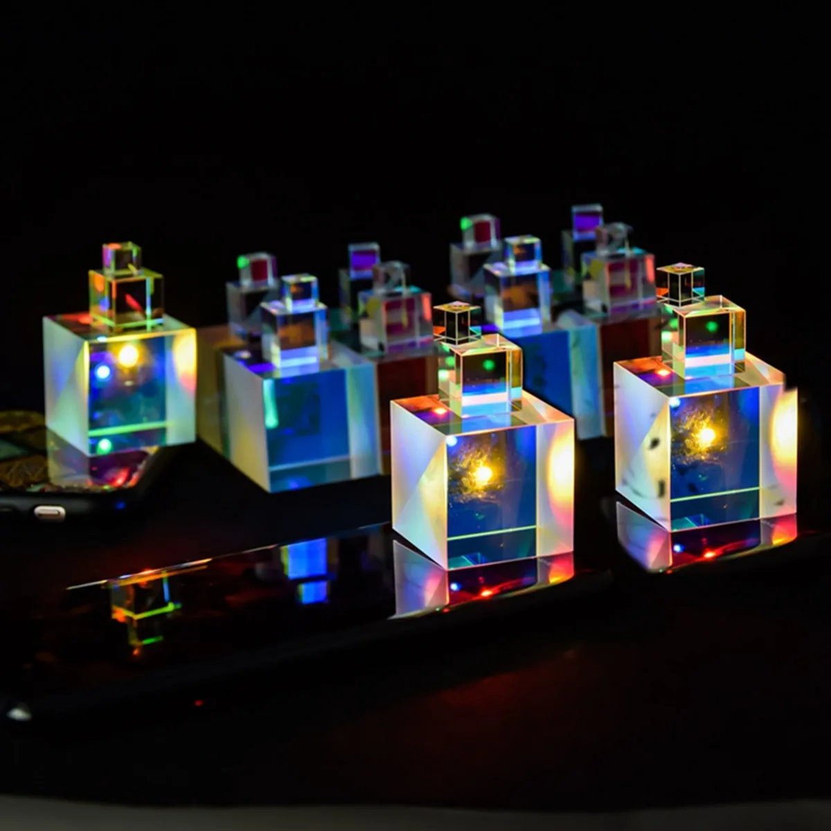 BK7 Optical Glass Polarization Beamsplitter Cube mini prism Optical Polarizing Cube Prism Beamsplitter 30mm cube