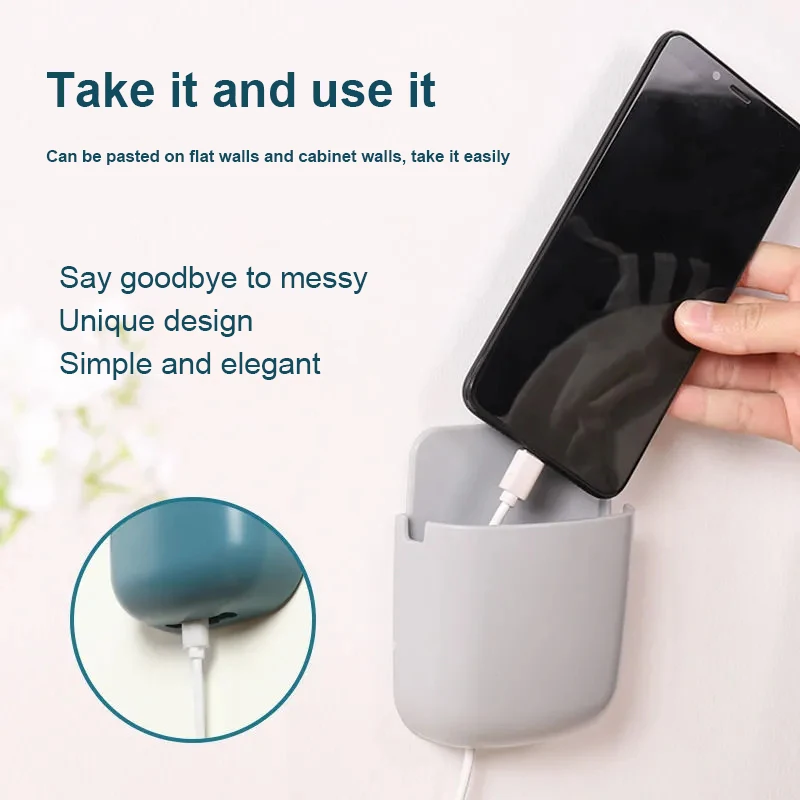 Makeup brush storage desk storage wall hanging phone easy to take pen post it punch free recharge remote Makeup brush storage