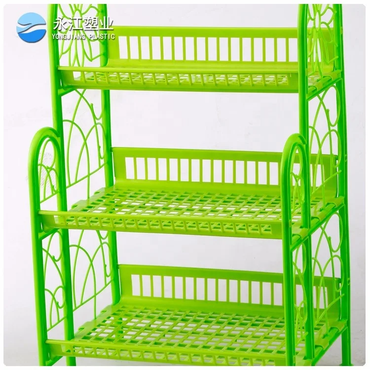 wholesale vegetable drying rack acrylic dish plate rack kichen dish rack with plastic utensil tray