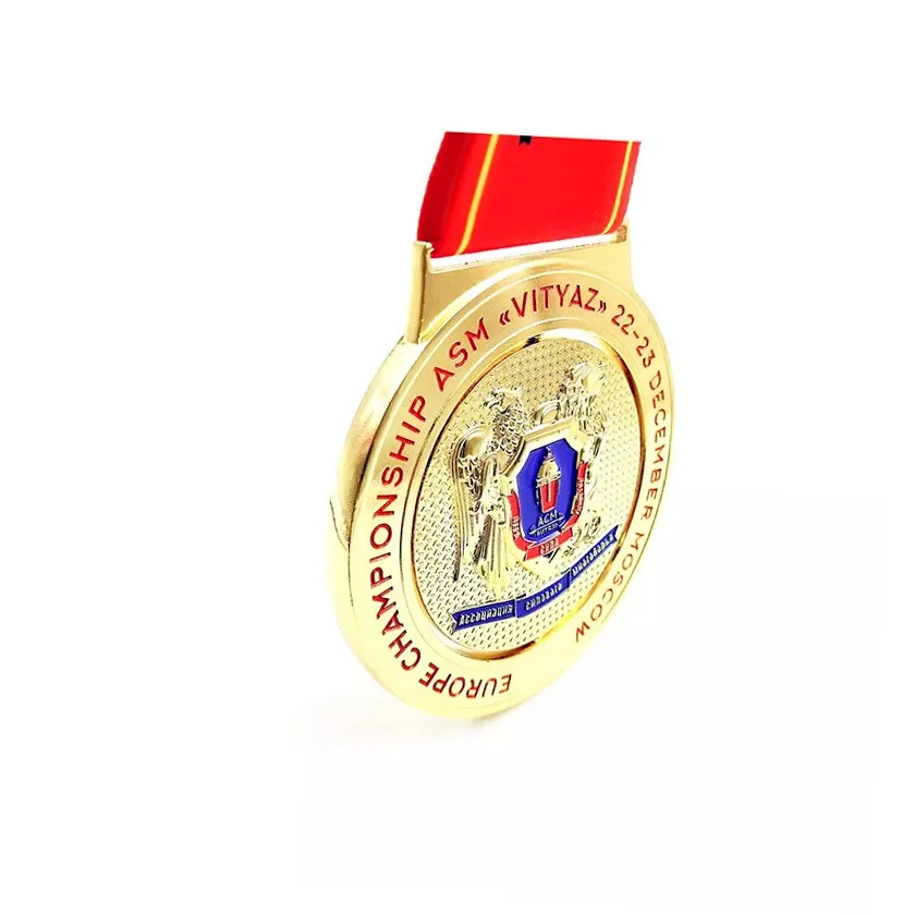 China Dongguan factory price antique brass color plated metal custom medal award sport medals club medal