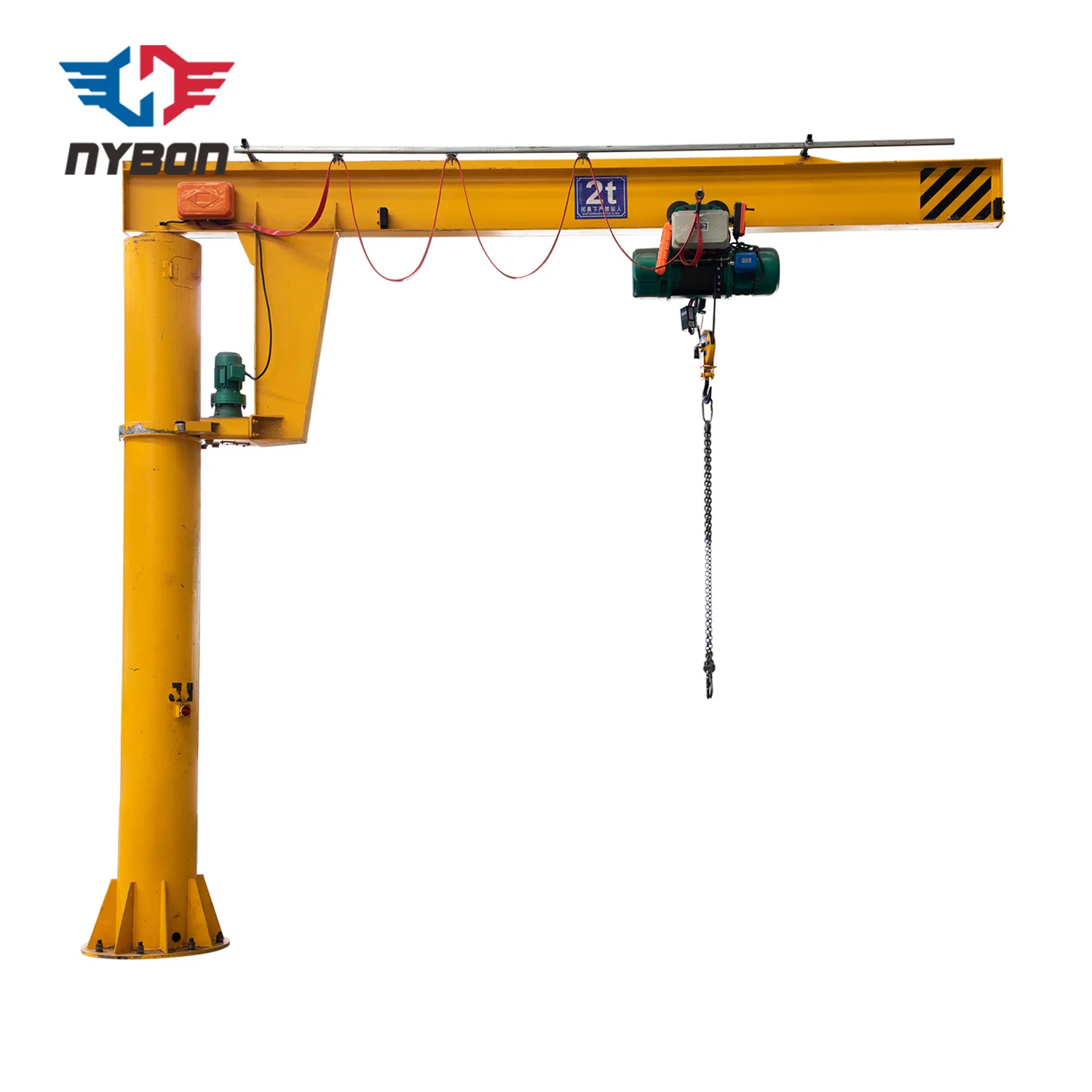 Simple Maintenance Floor Mounted Electric Hoist Jib Crane With CE Certification
