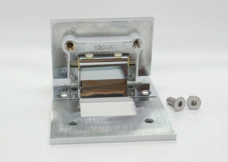 Decormate hardware 90 degree Wall to Glass Standard Shower Door Hinge Glass Hinge Brass Hinge