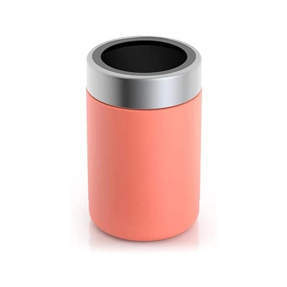 Reusable Insulated Double Wall Shaped Beer Can Cooler Steel Stainless Steel Koozie Can Cooler