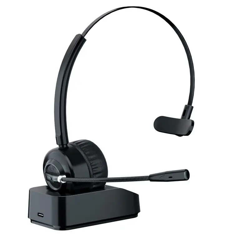 Wireless business ENC headset for call center office telephone bt 5.0 Headphone with charger box noise cancelling mic (1600321802234)