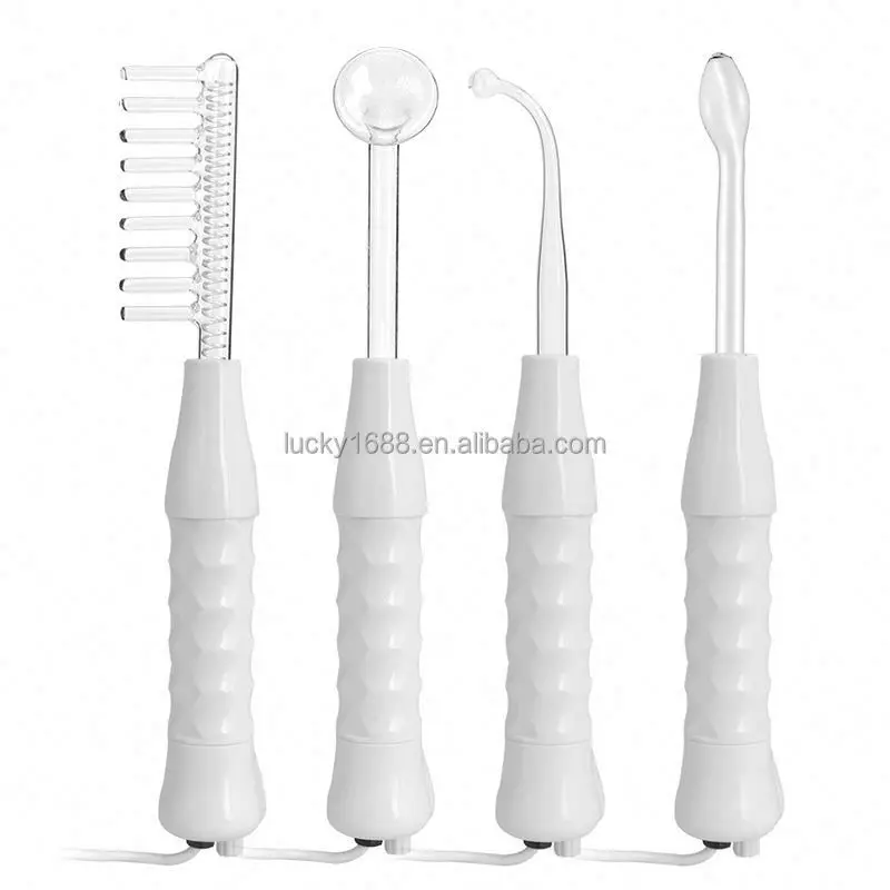 Promotional portable multifunction facial machine skin care high frequency wand electrotherapy