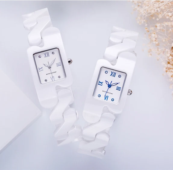 Custom Logo Ceramic  Women Watches Quartz Wholesale New Design Luxury Ladies Watch