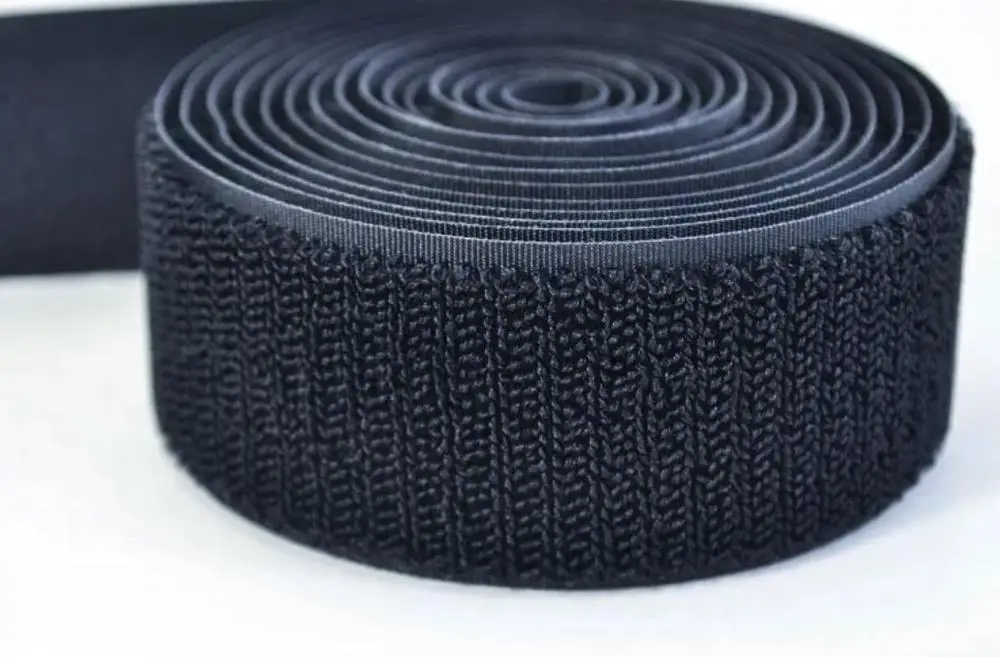 
16mm-100mm black and white unnapped unbrushed loop for camera bags and baby care equipment 