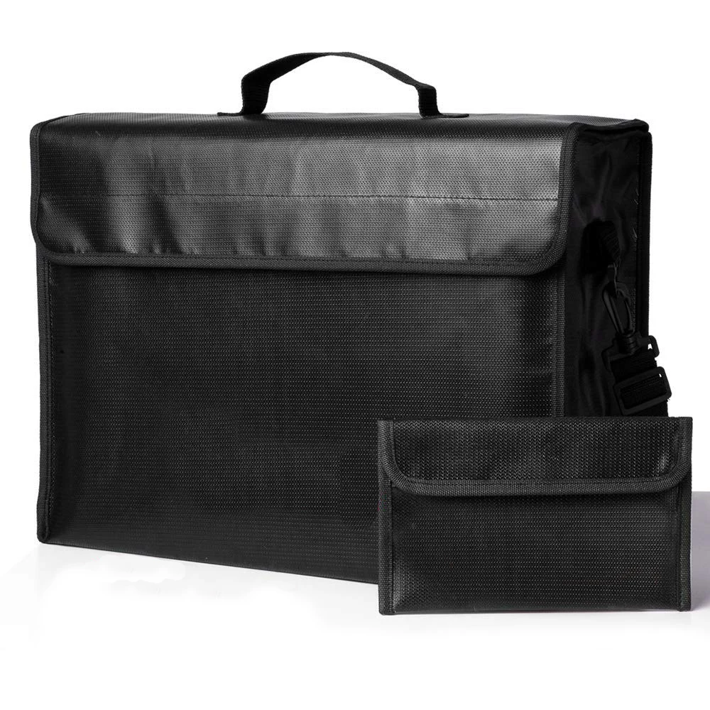 Пожарные мешки-2019 XL, пожарные мешки для документов,(17x12x5 дюймов), трехслойная пожарная безопасная сумка и водонепроницаемое хранилище