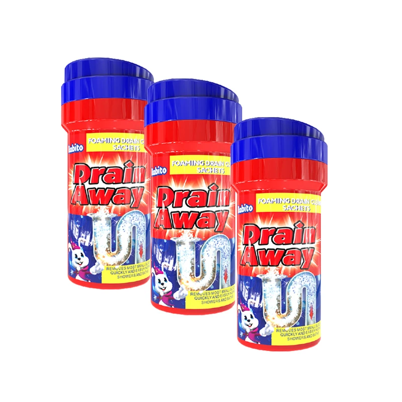 Качественный цветной прочный дренажный агент для трубопроводов, очиститель дренажа унитаза